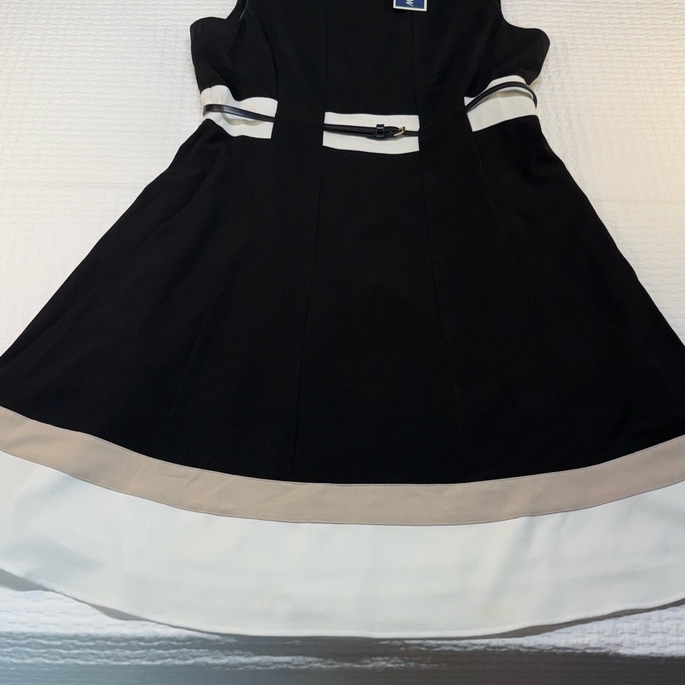 Calvin Klein Black and White Formal Dress New with Tags